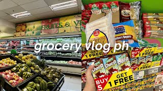 GROCERY VLOG PH 🍵 realistic grocery shopping monthly essentials life in MNL asmr grocery with me [upl. by Atiner]