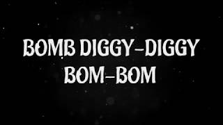 Bom Diggy Diggy Full Lyrics  Zack Knight  Jasmin Walia  Sonu Ke Titu Ki Sweety LYRIC VIDEO [upl. by Aneloc]