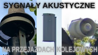 Rodzaje sygnałów akustycznych na polskich przejazdach kolejowych [upl. by Hsak760]