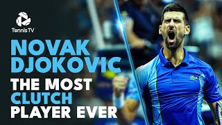 Novak Djokovic The Most CLUTCH Player In Tennis History 💪 [upl. by Lelith]