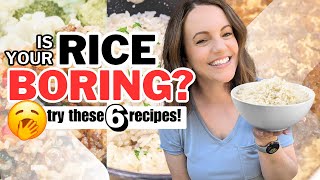 NO MORE PLAIN RICE  6 EASY RICE RECIPES [upl. by Michon]