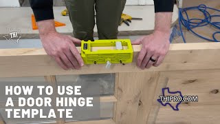 How to Use a Door Hinge Template [upl. by Kaehpos374]