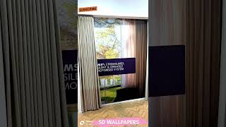 Motorised curtaincurtains motor interiordesign home homedecor interior [upl. by Aniala]