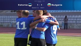 ESTONIA U21 11 BULGARIA U21  EURO U21 QUALIFICATION  HIGHLIGHTS  07092023 [upl. by Levins]