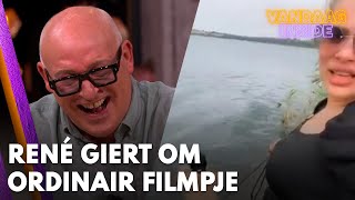 René giert om ordinair filmpje over Vandaag Insidehondenriem Hupsakee  VANDAAG INSIDE [upl. by Lanta]