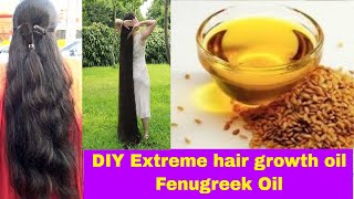 DIY hair growth Fenugreek oilcurly proverbz hair growth oil with recipe [upl. by Cleveland662]