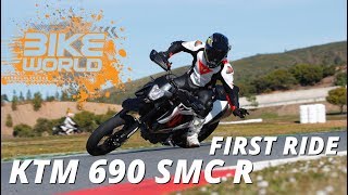 2019 KTM 690 SMC R First Ride Review [upl. by Adamski]