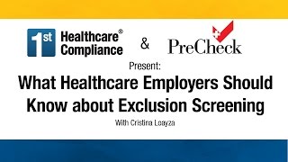 What Healthcare Employers Should Know about Exclusion Screening [upl. by Orual]