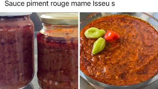 Sauce piment rouge royal mame Isseu [upl. by Hentrich353]