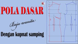 MEMBUAT POLA DASAR dengan kupnat samping [upl. by Enitsuga247]