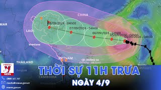 Thời sự 11h trưa 49 Diễn biến mới nhất về tình hình bão số 3 hướng vào miền Bắc  VNews [upl. by Wichman319]