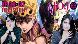 GOLD EXPERIENCE REQUIEM  JoJos Bizarre Adventure Golden Wind Episodes 3637 Reaction Highlights [upl. by Ansev]