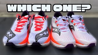 SAUCONY ENDORPHIN SHOES Speed 4 vs Pro 4 [upl. by Naujtna494]