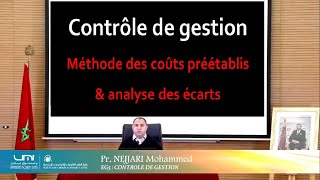 CG les coûts préétablis et analyse des écarts  Exercice 2 sous forme QCM [upl. by Vena234]