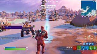 Collect Gem Fragments at Landmarks All Location Fortnite [upl. by Ahtnama]