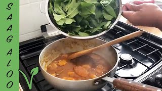 How To Cook Saag Aloo At Home Best VegetarianVegan Recipe for This Popular Restaurant Dish [upl. by Eob]