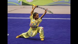 Group C Daoshu Silver Medal 🥈 Thea Dong CANADA 2024 World Junior Wushu Championships [upl. by Lynsey]