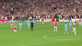 Arsenal Players amp Fans Crazy Celebration After Martinelli Goal vs Man City [upl. by Susumu]