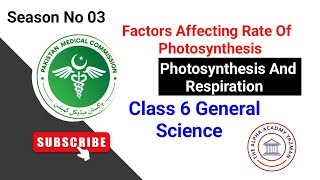 Factors Affecting Photosynthesis Class 6 Science  Season 03  Episode 02  Live Sessions 202425 [upl. by Suiramad370]