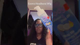 EOOMA Headband Wig Install  16 INCH KINKY CURLY  AMAZON WIGS [upl. by Dami]