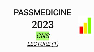 MRCP PART1 PASSMEDICINE 2023 CNS LECTURE 1 [upl. by Erelia]