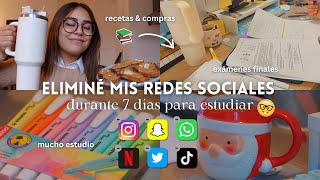 Eliminé mis Redes Sociales Durante 1 Semana para Estudiar  Vlog de Estudio INTENSO [upl. by Massie]