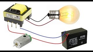 12V to 220V Inverter  Make DC to AC Converter with DC Motor [upl. by Anohs]