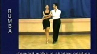 Rumba dance steps 05 ForwardWalksShadowPosition [upl. by Marelda]