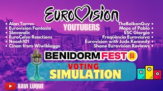 🇪🇦 Benidorm Fest 2024 Votaciones  Benidorm Fest 2024 Voting Simulation  Spain Eurovision 2024 [upl. by Gauthier]