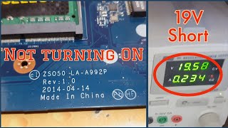Compaq 15s008tu not turning ON ZSO50 LAA992P REV 10 [upl. by Vito]
