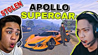 Stealing a quotLAMBOquot and quotAPOLLO SUPERCARquot from VonOrdonaVlogs sa GTA 5 sobrang solid [upl. by Delogu]