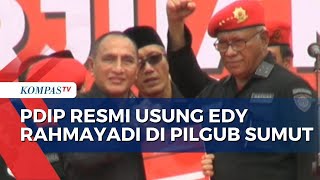 Edy Rahmayadi Diusung PDIP Janjikan 100 Persen Kemenangan di Pilgub Sumut 2024 [upl. by Ecnarf]