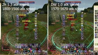 ArcheRage 69  Crashing Waves Atk Speed Test  2H vs Dual Wield ArcheRage [upl. by Sophy834]