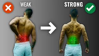 How To Get A Strong Lower Back The RIGHT Way 4 Must Do Exercises [upl. by Neille]