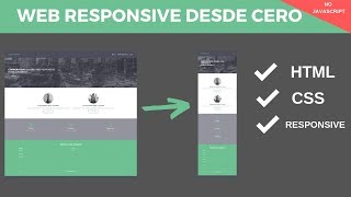 Web responsive desde cero  Web con html y css desde cero gratis [upl. by Ahsot13]