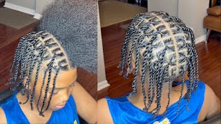 Two Strand Loc Twists Quick And Easy [upl. by Bortz421]