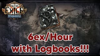 How to Farm Low Level Logbooks at 6ex Per Hour [upl. by Okier]