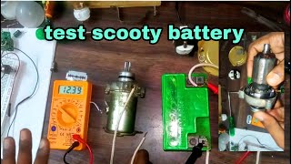 how to check scooter batteryhow to test scooter battery with multimeterwego 110 battery  tvs wego [upl. by Sudbury]