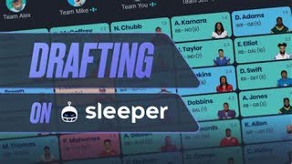 Fantasy Football Draft Day Keeper League Sleeper Fantasy Sports App [upl. by Arhoz]