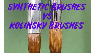 Kolinsky vs synthetic brushes [upl. by Adaha]