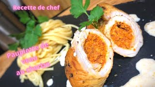 Recette de chef Paupiette de dinde au chorizo [upl. by Anyad]