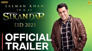 SIKANDAR  Official Trailer  Salman Khan  AR Murugadoss  Sikandar Movie Trailer  Eid 2025 [upl. by Jade]