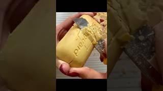 Cutting dry old Safeguard soap asmrsoap soapcutting drysoap [upl. by Aneeroc388]