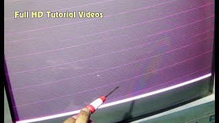 How To Repair Video Fault Horizontal Line Of CRT Color Television Bengali Tutorial [upl. by Durant]