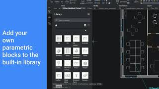 A full library with all your Parametric Blocks  BricsCAD Pro [upl. by Ungley]