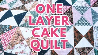 Free Layer Cake Quilt Pattern  No Background Fabric Needed [upl. by Haleehs969]