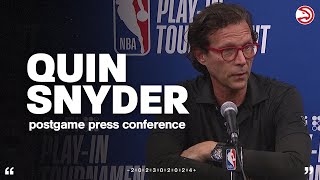 Hawks vs Bulls Postgame Press Conference Quin Snyder [upl. by Eiramnerual517]