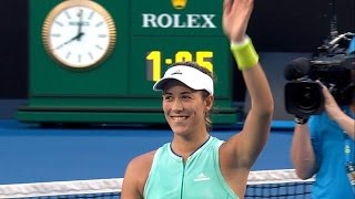 Garbiñe Muguruza vs Sorana Cirstea Australian Open 2017 4R [upl. by Anderer]