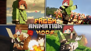 TOP 20 Minecraft Mods With Fresh Animations New amp Unique  Ep 1 2024 [upl. by Charteris]