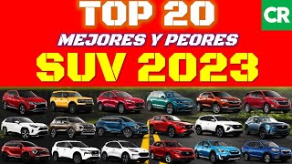 MEJORES y PEORES vehículos SUV 2023 según CONSUMER REPORTS [upl. by Akimot]